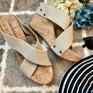 Lucky Brand Cork Wedges size 10m